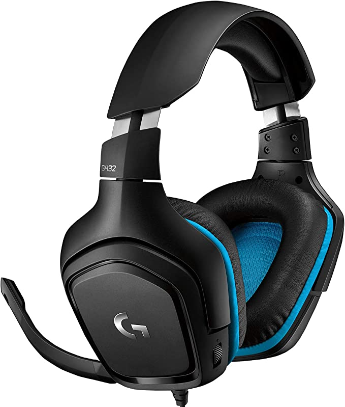 Logitech G432 Wired Gaming Headset 7.1 Surround Sound DTS Headphone